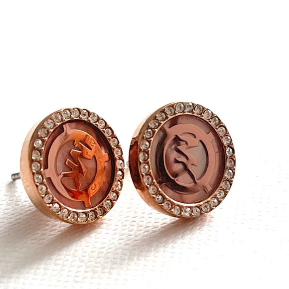Michael Kors Rose Gold Earrings - Picture 1 of 3